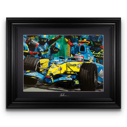 Renualt Alpine F1 Fernando Alonso 2005 Hungarian GP Artwork