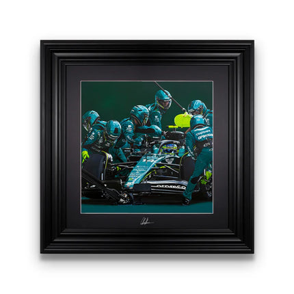 Aston Martin F1 Fernando Alonso 2023 Miami GP Pitstop Artwork