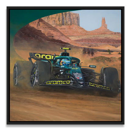 Aston Martin F1 Fernando Alonso The Wild West Artwork