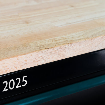 Aston Martin F1 Aramco Formula One® Team x JCB 42” Steel 11 Drawer Roller Cabinet with Hardwood Worktop | Limited Edition