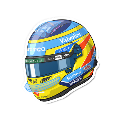 Aston Martin F1 Fernando Alonso Stickers 2025