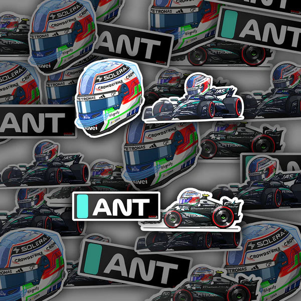 Mercedes AMG Petronas F1 Kimi Antonelli Stickers 2025
