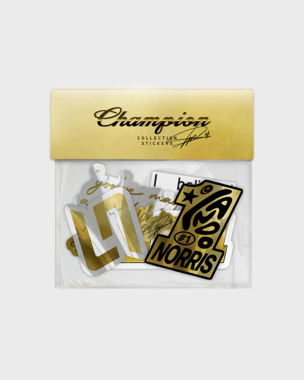 Lando Norris Champion Sticker Pack