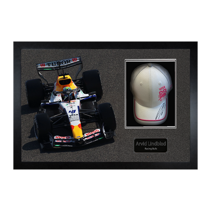 Arvid Lindblad Signed Racing Bulls F1 Cap Iconic Frame (ACG Cert)
