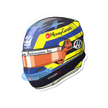 Haas F1 Oliver Bearman Stickers 2025