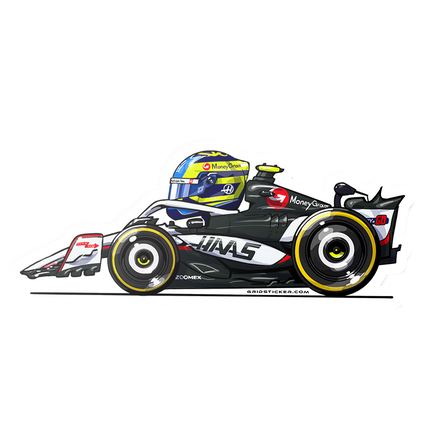 Haas F1 Oliver Bearman Stickers 2025