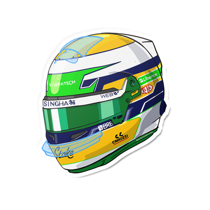 Stake F1 Kick Sauber Gabriel Bortoleto Stickers 2025