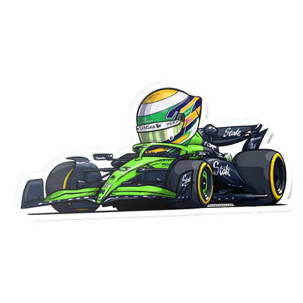 Stake F1 Kick Sauber Gabriel Bortoleto Stickers 2025