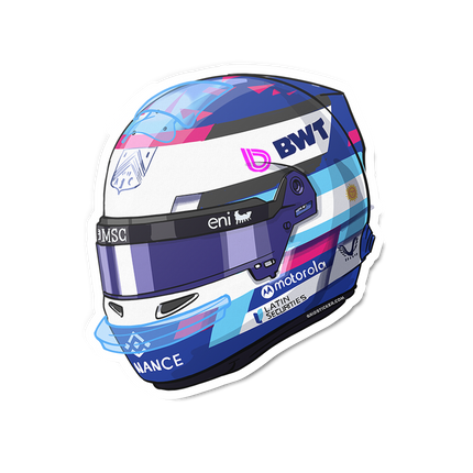 Alpine F1 Franco Colapinto Stickers 2025