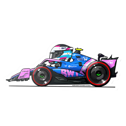Alpine F1 Franco Colapinto Stickers 2025