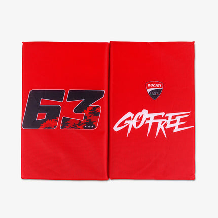 Ducati Corse Francesco Bagnaia #63 Portable Folding Seat Cushion