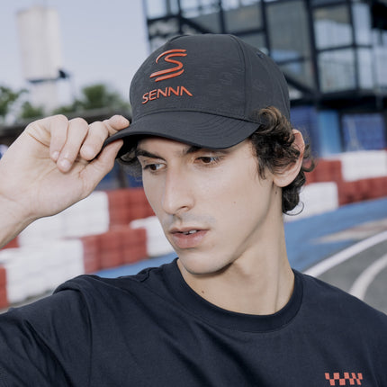 Ayrton Senna Logo Debossed Baseball Cap