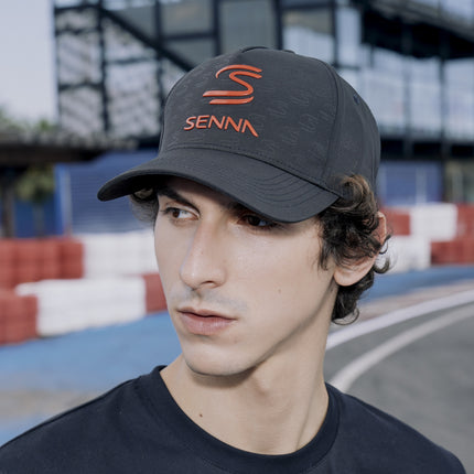 Ayrton Senna Logo Debossed Baseball Cap