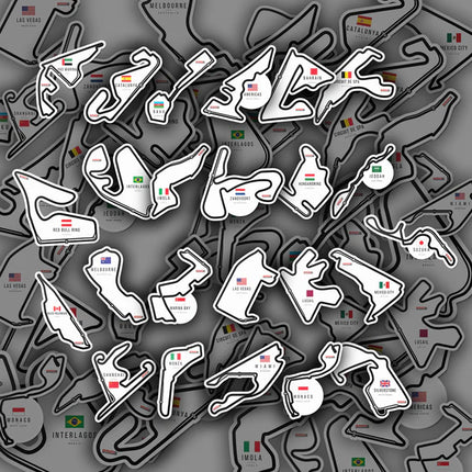 Formula 1 2025 Circuit Stickers