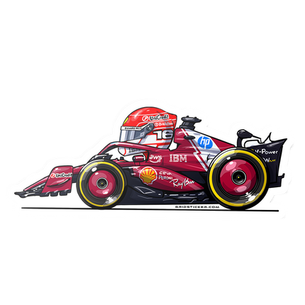 Scuderia Ferrari F1 Charles Leclerc Stickers 2025