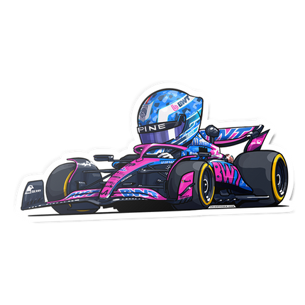 Alpine F1 Pierre Gasly Stickers 2025