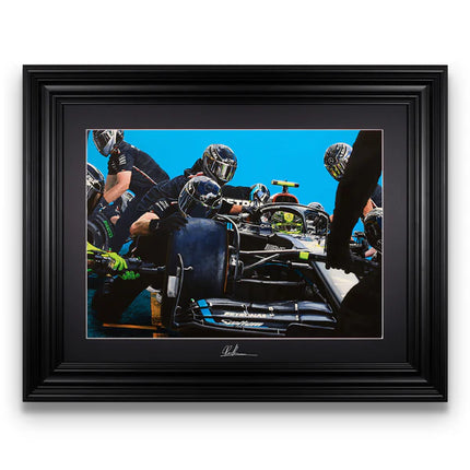 Mercedes AMG Petronas F1 Lewis Hamilton 2023 Dutch GP Pitstop Artwork