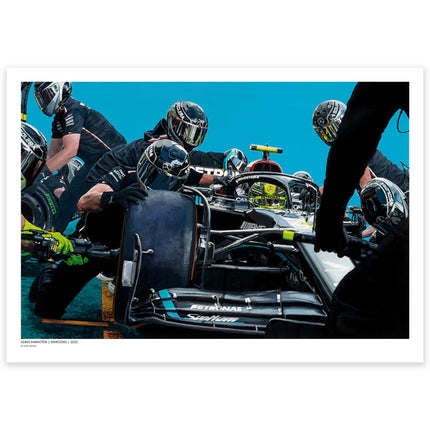 Mercedes AMG Petronas F1 Lewis Hamilton 2023 Dutch GP Pitstop Artwork