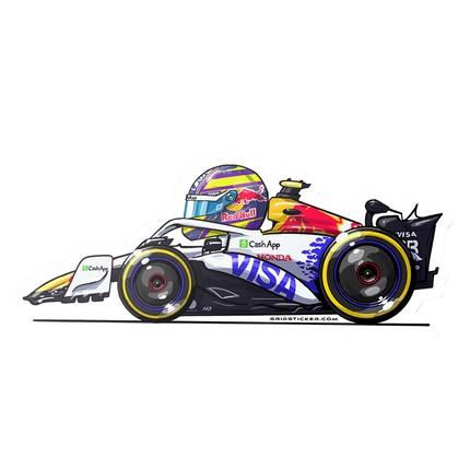 Visa Cash App Racing Bulls F1 Isack Hadjar Stickers 2025