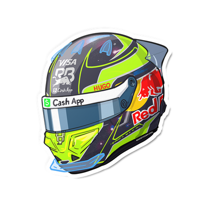 Visa Cash App Racing Bulls F1 Isack Hadjar Stickers 2025