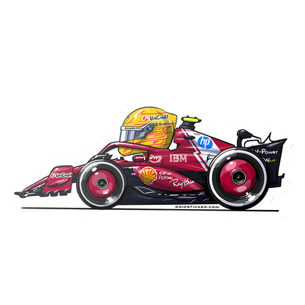 Scuderia Ferrari F1 Lewis Hamilton Stickers 2025