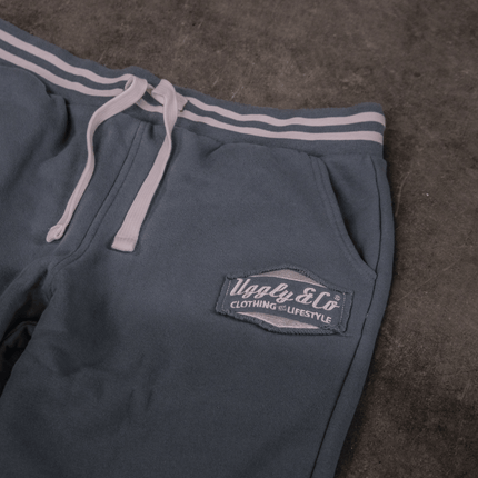 Vintage Steel Blue Diamond Heavyweight Joggers