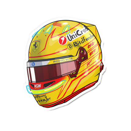 Scuderia Ferrari F1 Lewis Hamilton Stickers 2025