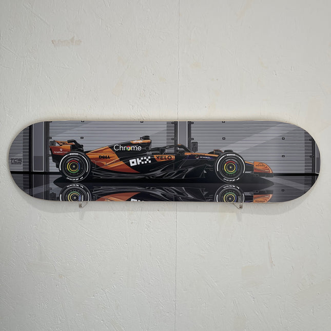 McLaren F1 Lando Norris Skateboard Deck Wall Display