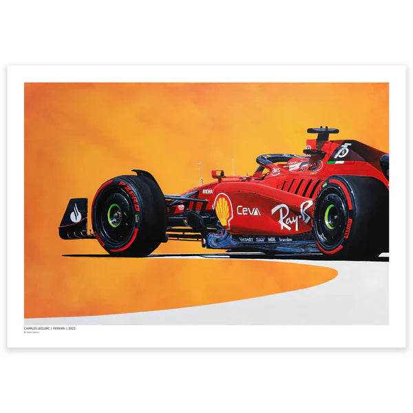 Scuderia Ferrari F1 Charles Leclerc 2022 SF-22 Artwork