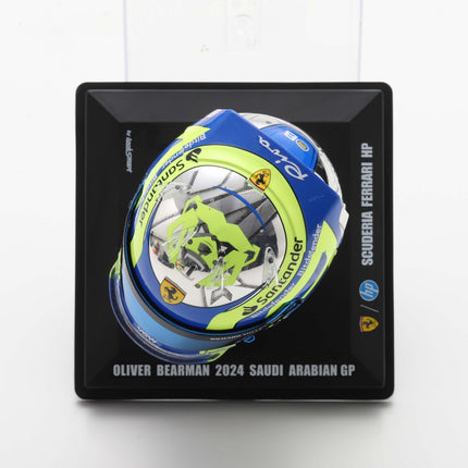 Scuderia Ferrari F1 Looksmart Oliver Bearman Saudi Arabian GP 2024 1/5 Scale Mini Helmet