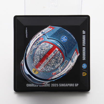 Scuderia Ferrari F1 Team Looksmart Charles Leclerc Singapore GP 1/5 Mini Helmet 2025