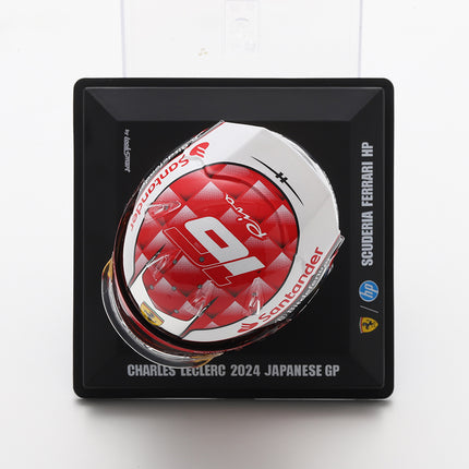 Scuderia Ferrari F1 Team Looksmart Charles Leclerc Japan GP 1/5 Mini Helmet 2024