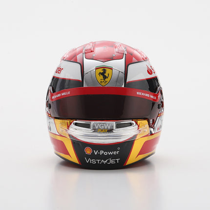 Scuderia Ferrari F1 Team Looksmart Charles Leclerc Japan GP 1/5 Mini Helmet 2024