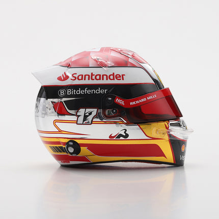 Scuderia Ferrari F1 Team Looksmart Charles Leclerc Japan GP 1/5 Mini Helmet 2024