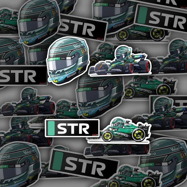 Aston Martin F1 Lance Stroll Stickers 2025