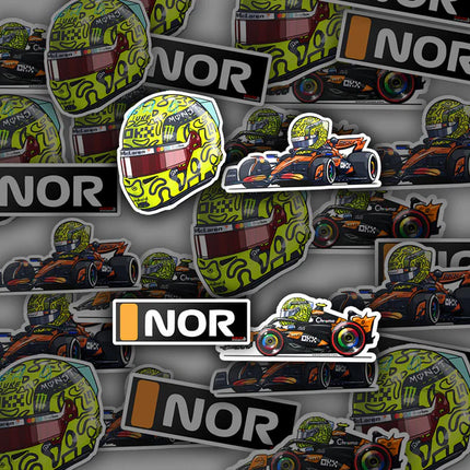 McLaren F1 Lando Norris Stickers 2025