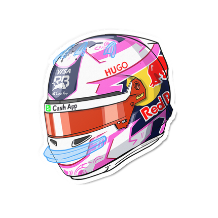 Visa Cash App Racing Bulls F1 Liam Lawson Stickers 2025