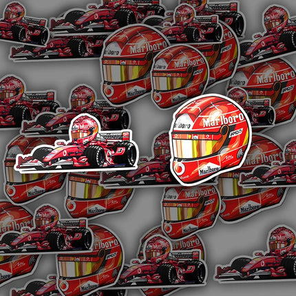 Scuderia Ferrari F1 Michael Schumacher 2004 Legend Stickers