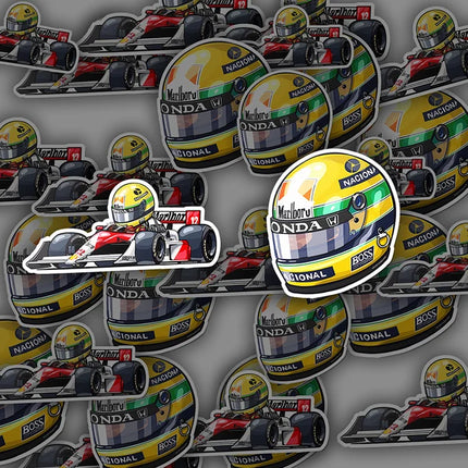 McLaren F1 Ayrton Senna 1988 Legend Stickers