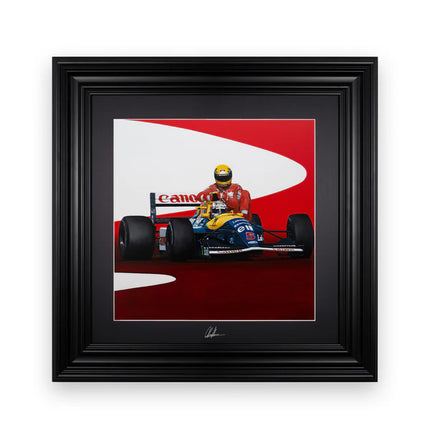 Williams McLaren F1 Nigel Mansell Ayrton Senna 1991 Silverstone Artwork
