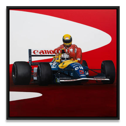 Williams McLaren F1 Nigel Mansell Ayrton Senna 1991 Silverstone Artwork