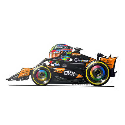McLaren F1 Oscar Piastri Stickers 2025