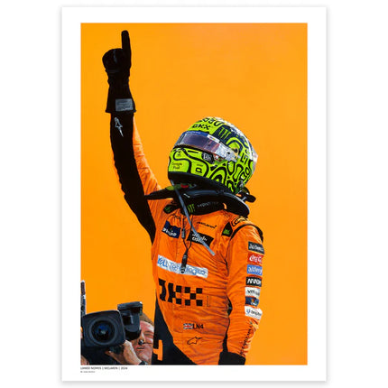 McLaren F1 Lando Norris 2024 Miami First Win Artwork
