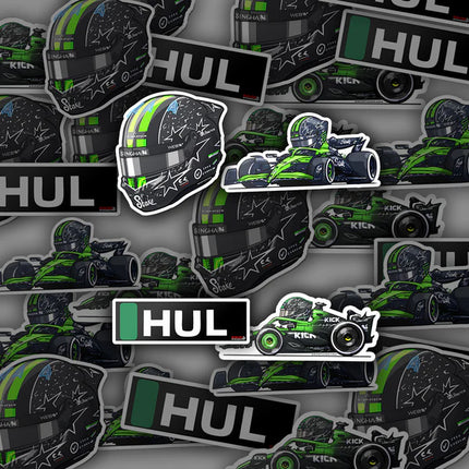 Stake F1 Kick Sauber Nico Hulkenberg Stickers 2025