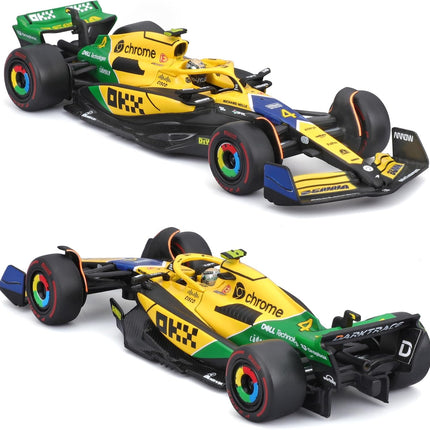 Bburago McLaren F1 MCL38 Lando Norris #4 GP Monaco 2024 Senna 30th Anniversary Livery 1:43