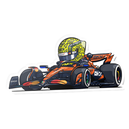 McLaren F1 Lando Norris Stickers 2025