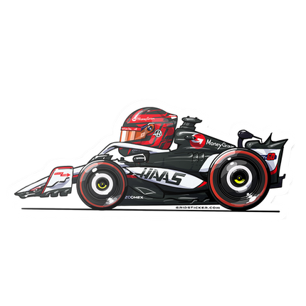 Haas F1 Esteban Ocon Stickers 2025