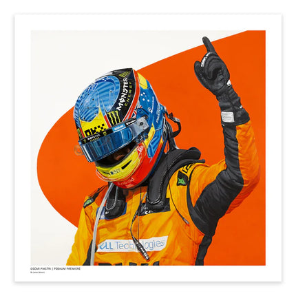 McLaren F1 Team Oscar Piastri Podium Premiere Artwork