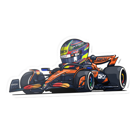 McLaren F1 Oscar Piastri Stickers 2025