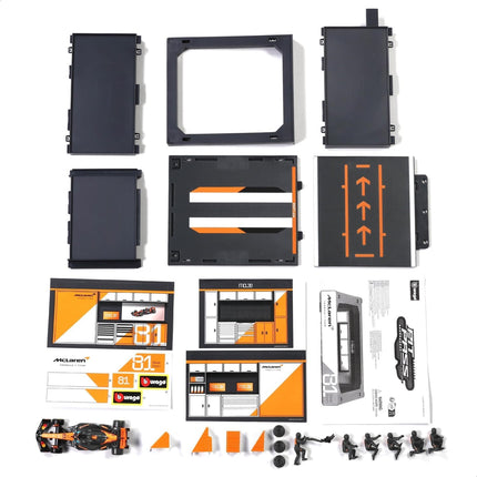 Bburago 1:43 McLaren MCL39 2025 Pit Pass Diorama Oscar Piastri Model Car